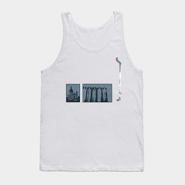 Minneapolis Series II - Blue Tank Top by ellenmueller